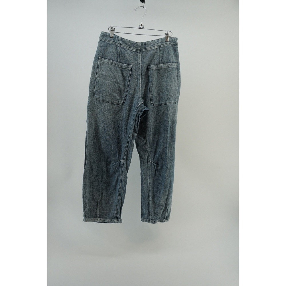 WE THE FREE X FREE PEOPLE OSAKA MID RISE BARREL Boho Artisan Light Wash Blue 25 - Picture 8 of 12